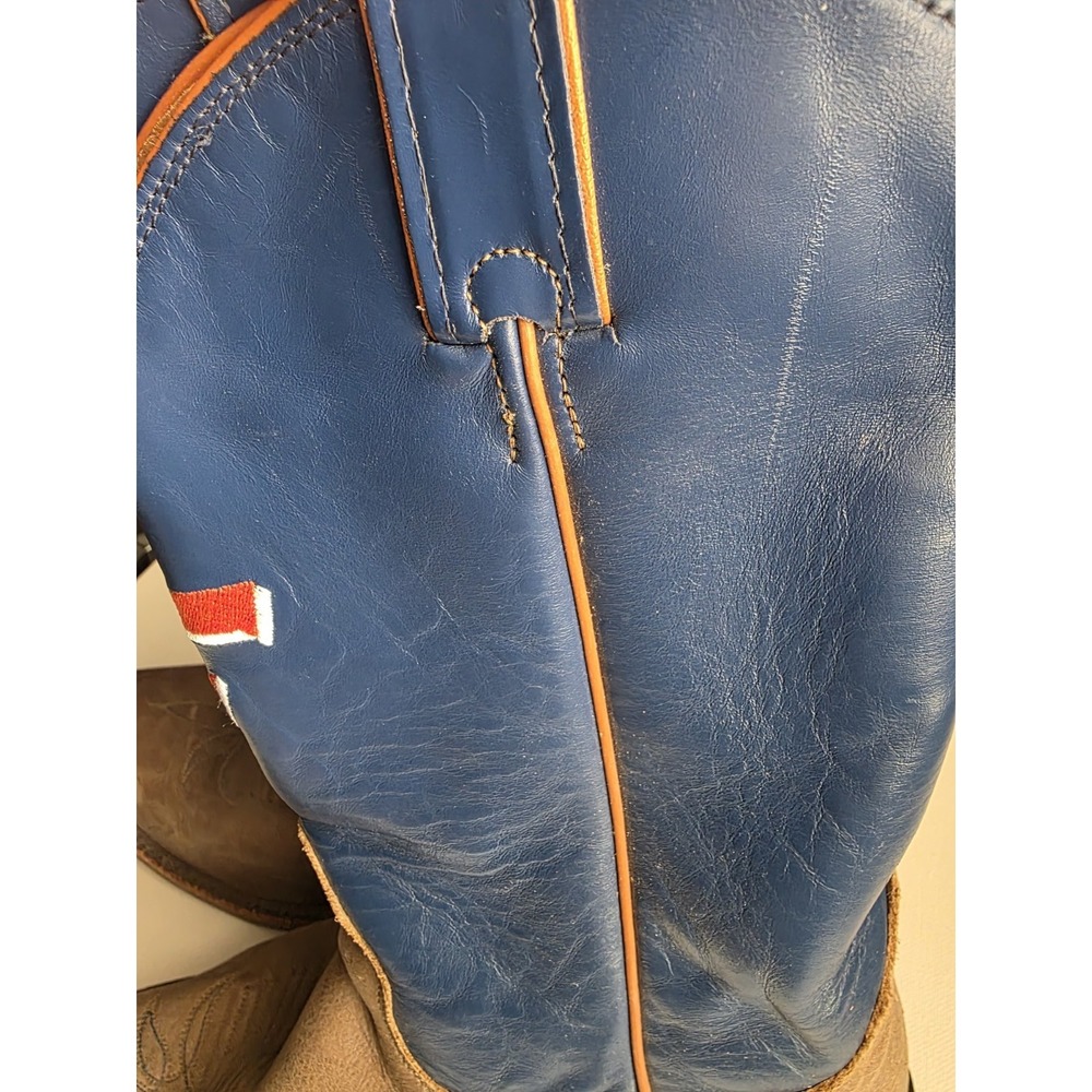 Nocona Florida University Gators Cowboy Boots  Mens Size 8 Blue Orange USA - Picture 7 of 16